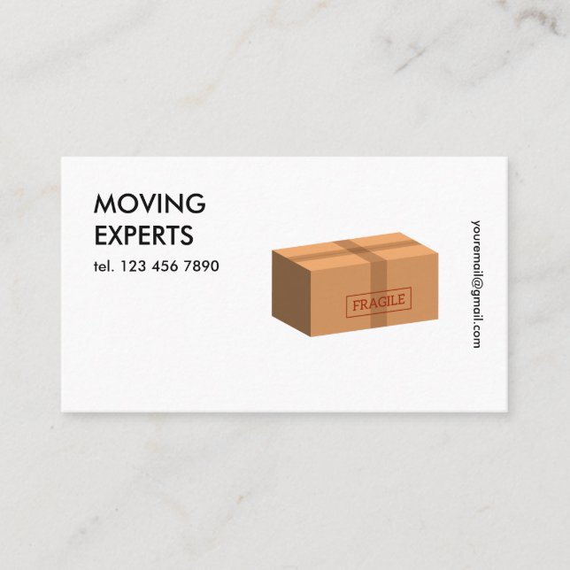 Umzug einfach visitenkarte (Vorderseite)