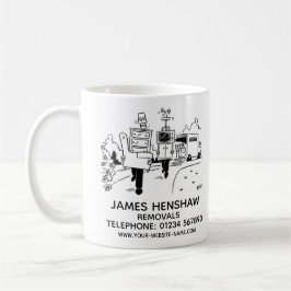 Umzüge von Häusern Werbecoffee-Tasse Kaffeetasse