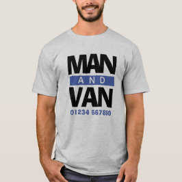 Umzugsfirma Courier Man and Van T-Shirt