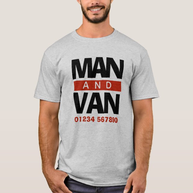 Umzugsfirma, Kurier oder Van Driver T-Shirt (Vorderseite)
