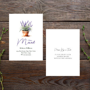 Umzugsmeldung Adressänderung Ich bin umgezogen Visitenkarte