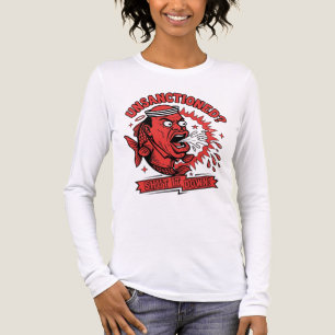 Unсанкioniert Mach Schluss Surrealistischer Fischm Tri-Blend Shirt