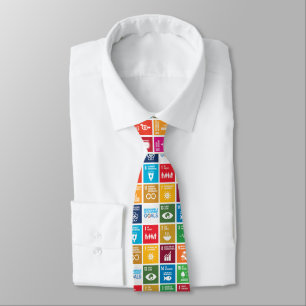 UN 17 Nachhaltige Entwicklungsziele Necktie Krawatte