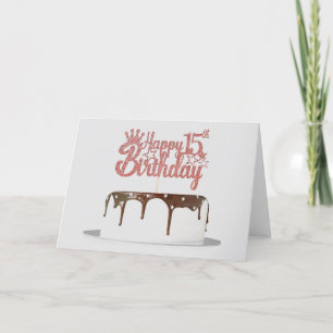 UN ADOLESCENT SPÉCIAL SUR LA CARTE D'ANNIVERSAIRE 