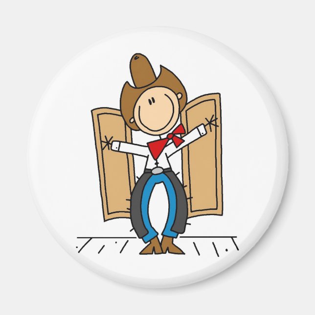 Un aimant d'entrée de cowboy (Devant)