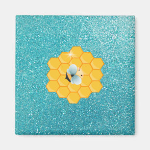 Un aimant pour abeilles et peigne de miel