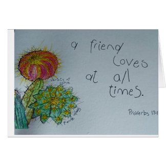 Un ami aime à tout moment