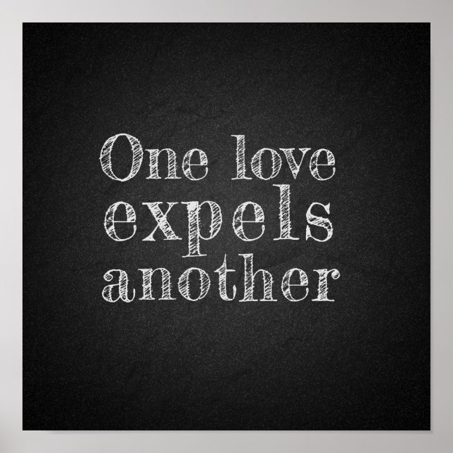 Un amour expulse une autre affiche au charbon (Devant)