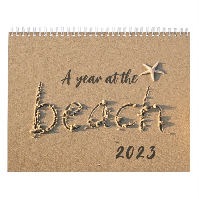 Un an à la plage Calendrier photo (Protection)