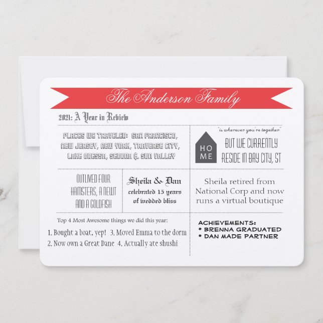 Un an après Noël Carte photo (Devant)