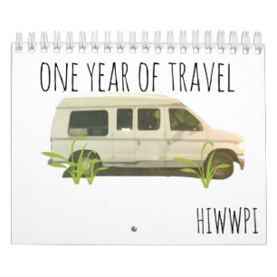 Un an de calendrier de voyage