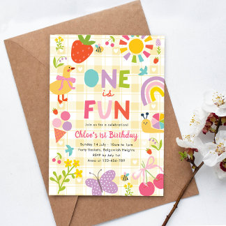 Un an est une fête Invitation d'anniversaire, Prem