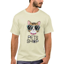 Un animal de compagnie Cat illustration t-shirt