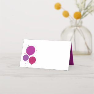 Un anniversaire violet et amusant Cartes de puces