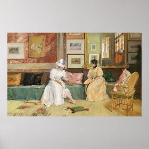 Un appel amical - William Chase Poster d'art raffi