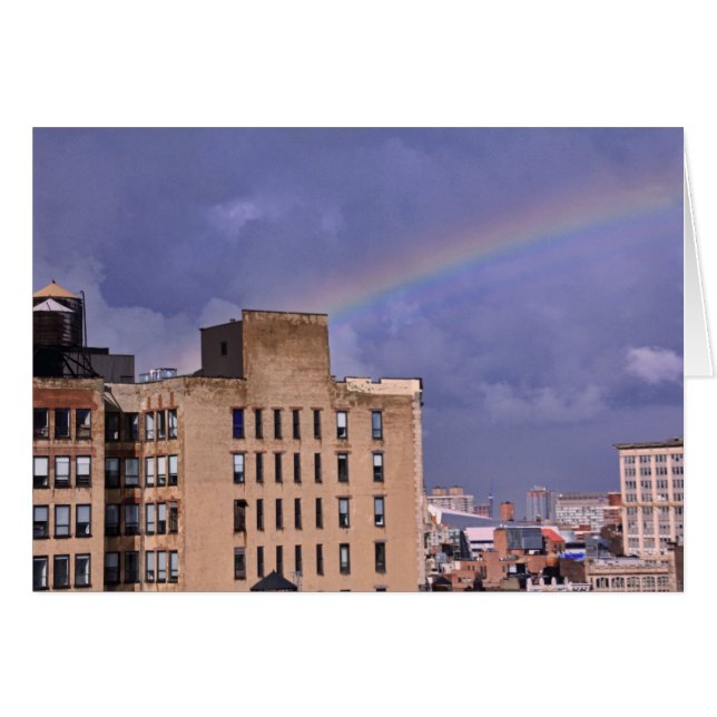 Un arc-en-ciel au-dessus de l'East River de NYC (Devant horizontal)