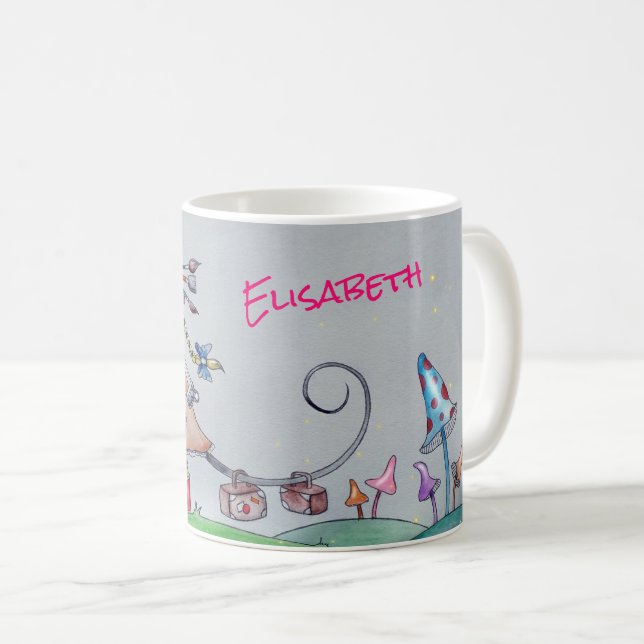 Un artiste de souris lunatique Mug (Devant droit)