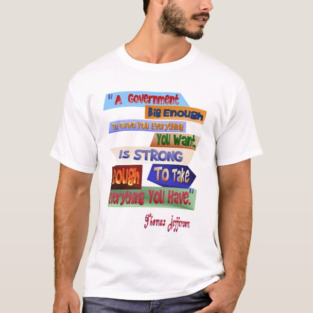 Un assez grand T-shirt de gouvernement (Devant)