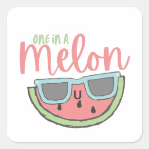 Un Autocollant Melon Unique