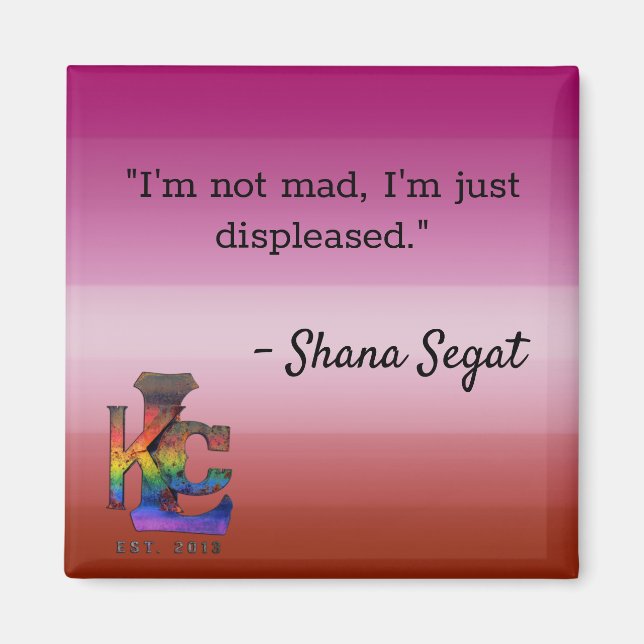 Un autre aimant de citation Shana (Devant)