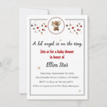 Un Baby shower Lil' Angel Invitation
