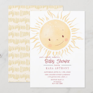 Un Baby shower Un Peu Soleil Invitation