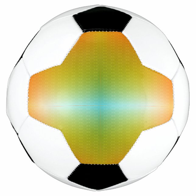 Un ballon de football vibrant avec un motif de dég (Devant)