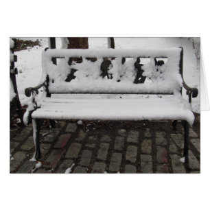 UN BANC DE NEIGE COUVERT DE NEIGE