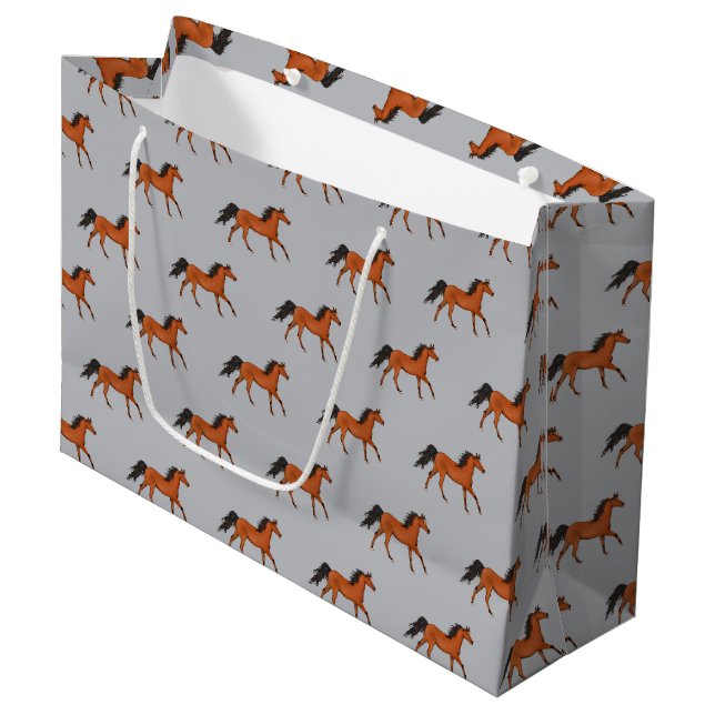 Un beau sac cadeau de cheval (Devant Angle)