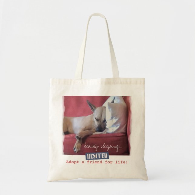 Un Beau Sac fourre-tout de chien couché (Devant)