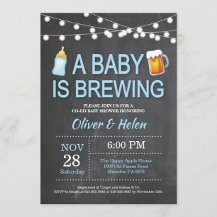 Un bébé brasse Baby shower Invitation