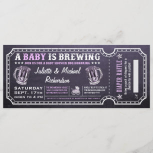 Un bébé brasse des Baby showers Invitations de bil
