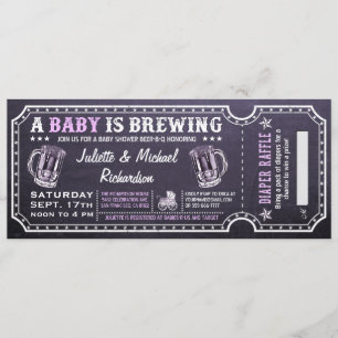 Un bébé brasse des invitations de billet de baby