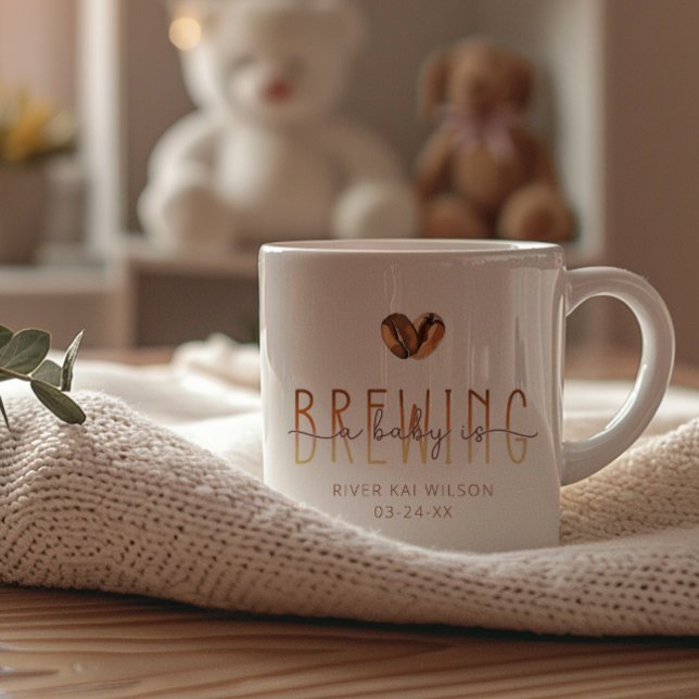 Un Bébé Brasse Du Baby shower De Café Mug (A Baby Is Brewing Coffee Mug)