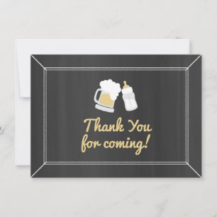 Un bébé brasse le Merci de baby shower