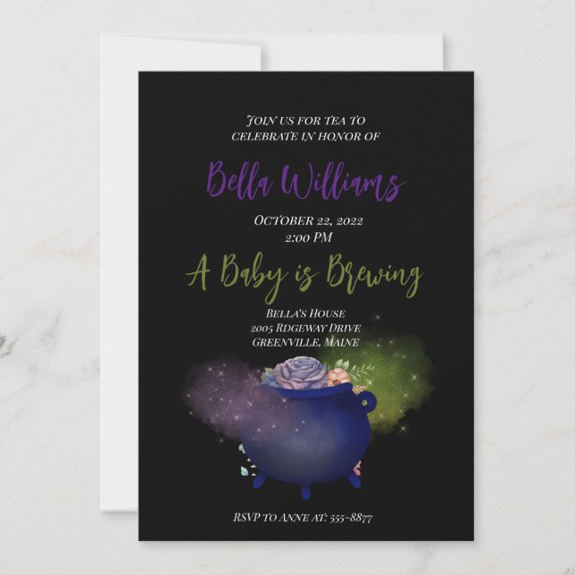 Un bébé brasse une cuisine Baby shower Invitation (Devant)