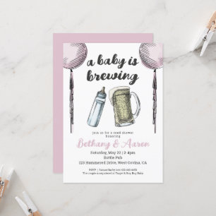 Un Bébé Brèche Couples Baby shower Invitation