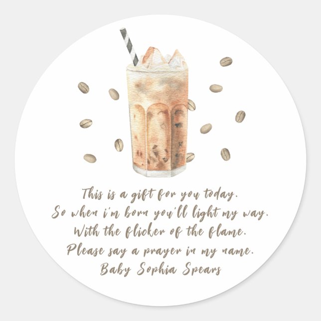 Un bébé est en train de brasser - étiquette de la  (Devant)