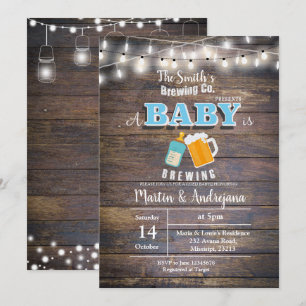 Un bébé est en train de préparer une invitation Bo