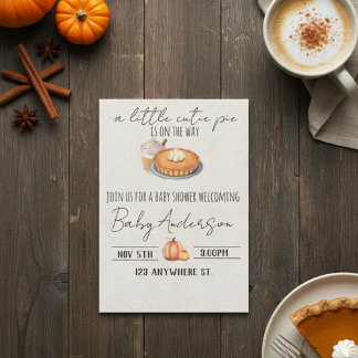 Un bébé mignon est en route. Invitation à une baby