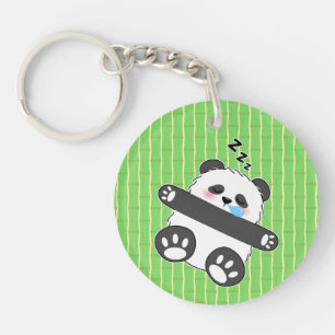 Un bébé panda mignon dormant paisiblement