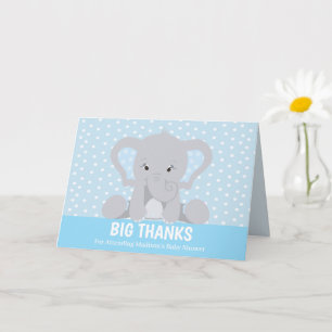 Un bel éléphant grand merci Carte de remerciements