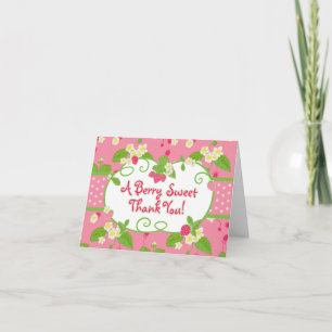 Un Berry Sweet, Carte de remerciements fraise