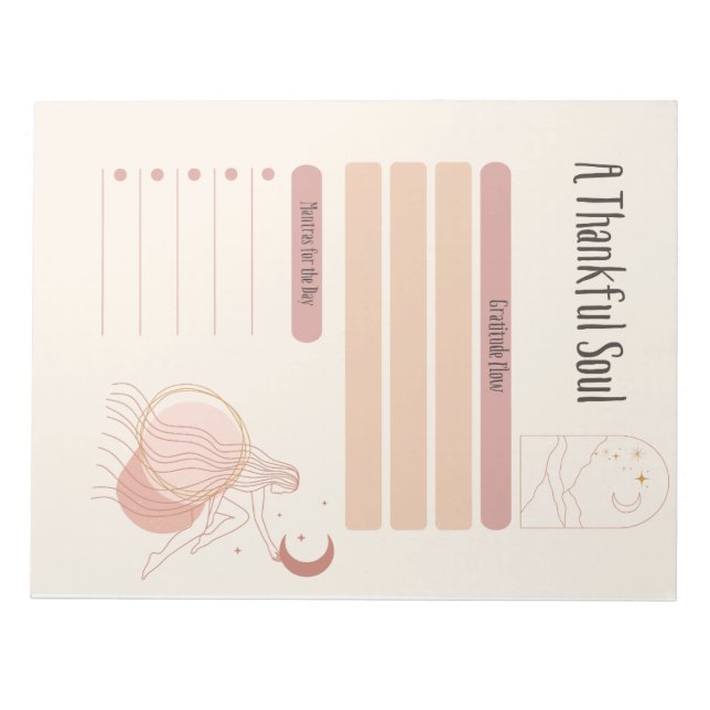 Un Bloc-notes de remerciement Soul (Devant)