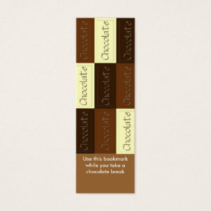 Un bon nombre de signet de chocolat