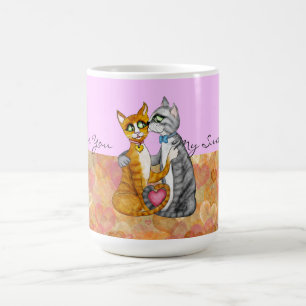 Un bon nombre de tasse de Saint-Valentin de