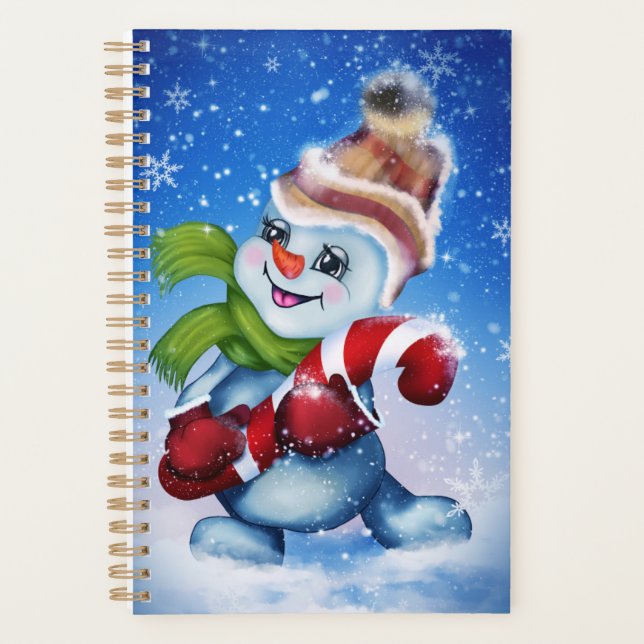 Un bonhomme de neige festif (Devant)