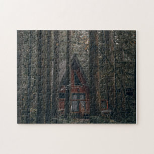 UN CABINE DE CADRE DANS LES BOIS JIGSAW PUZZLE