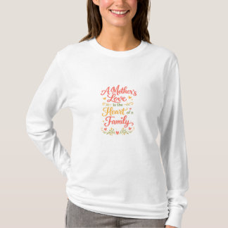 Un cadeau de famille de T-shirt à manches longues