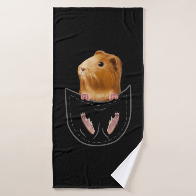 Un cadeau pour la cavie animale de Guinéen (Serviette de bain)